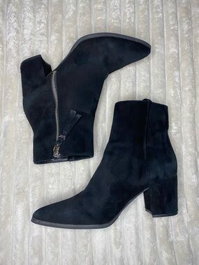 Michael Kors Black Suede Ankle Bootie